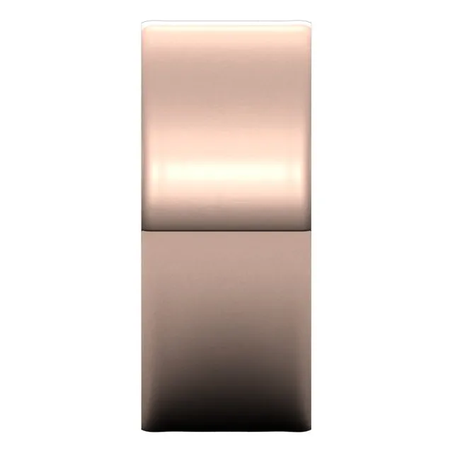 14K Rose Gold Flat Ultra-Light Wedding Band, 8 mm Wide