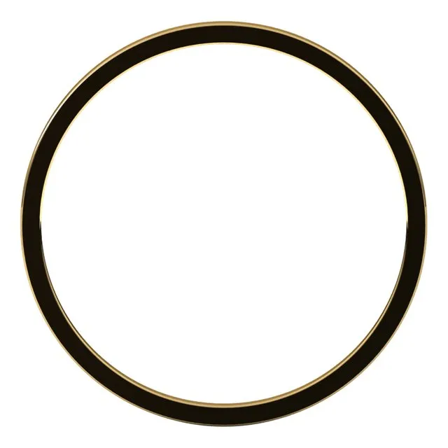 14K Yellow Gold Flat Ultra-Light Wedding Band, 1 mm Wide