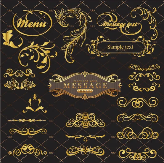 ★Best Vintage Design EPS cliparts collection V10,elegant design,vintage pattern,vector,eps,vintage design