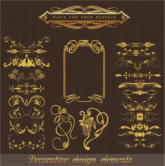 ★Best Vintage Design EPS cliparts collection V8,elegant design,vintage pattern,vector,eps,vintage design