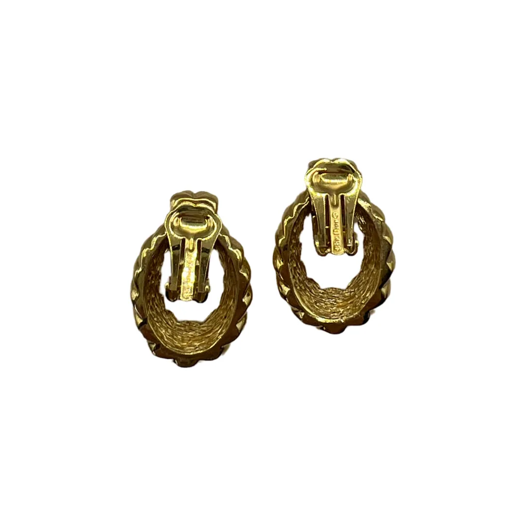 Dior Vintage Doorknocker Earrings