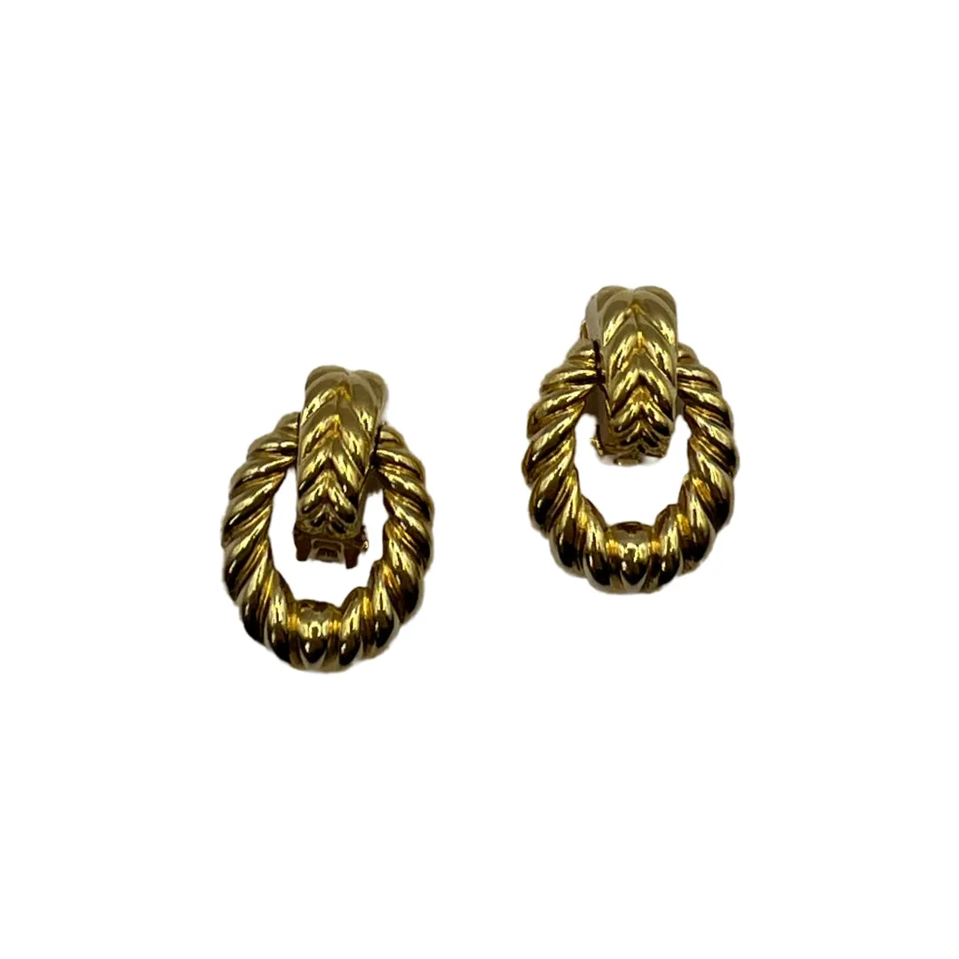 Dior Vintage Doorknocker Earrings