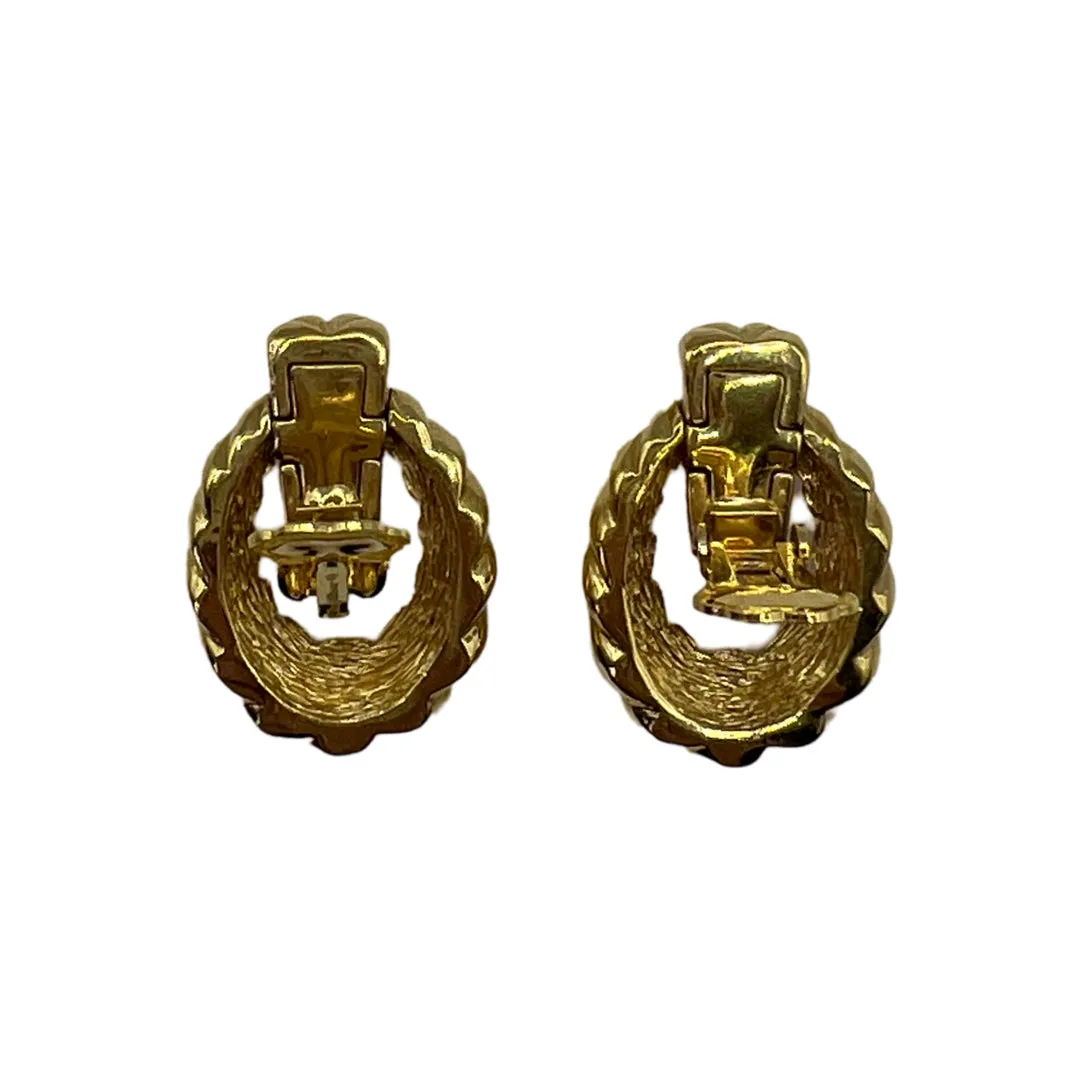 Dior Vintage Doorknocker Earrings