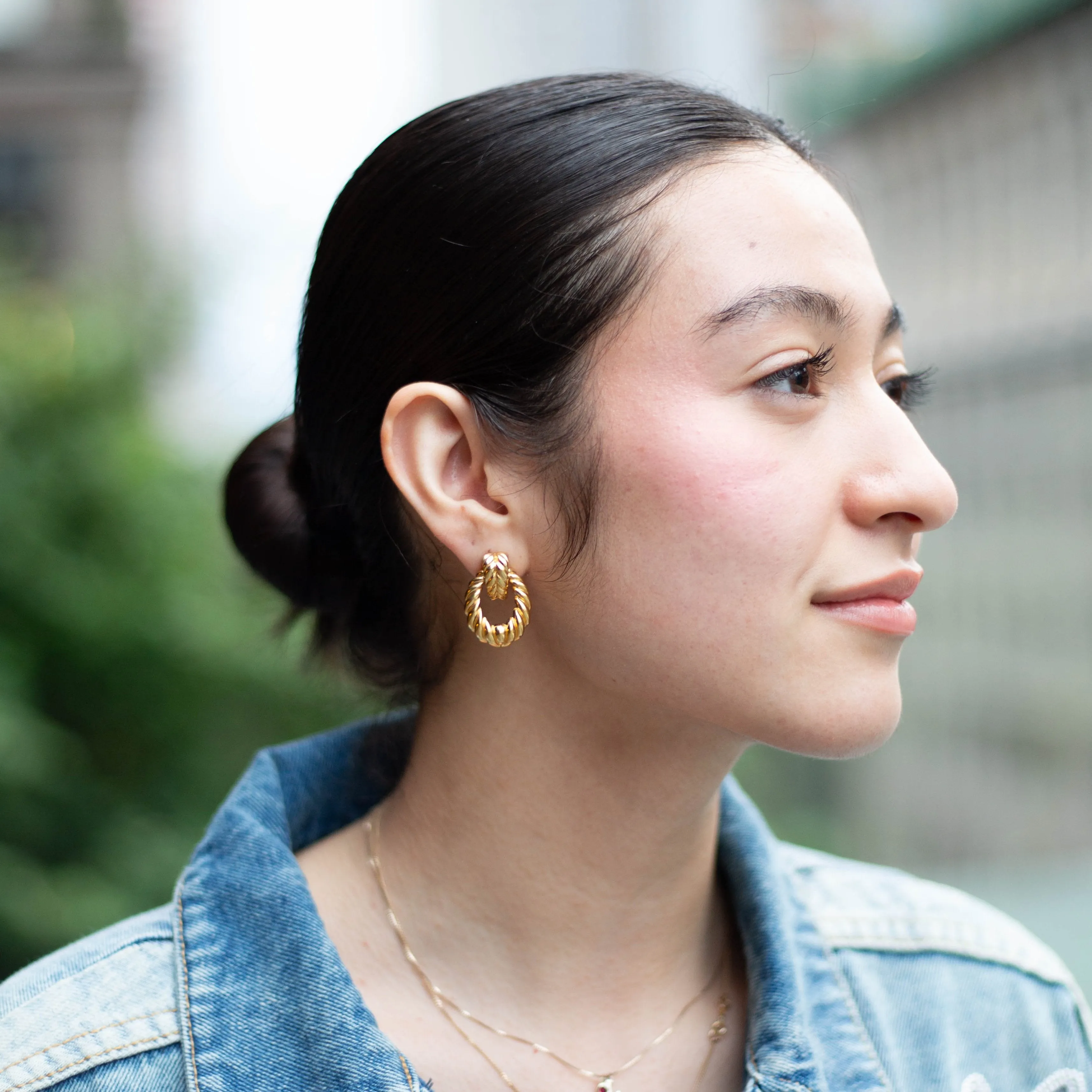 Dior Vintage Doorknocker Earrings