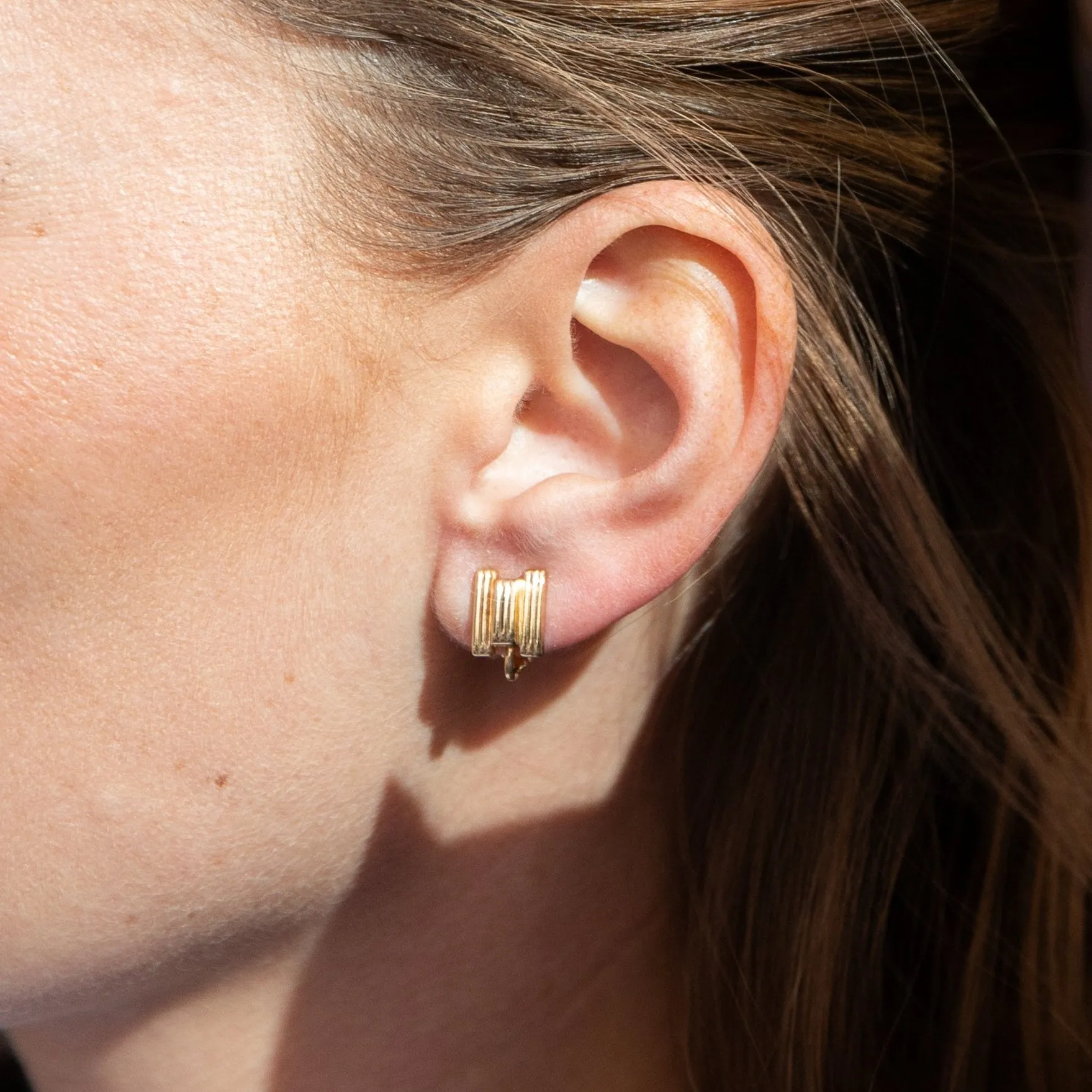 Dior Vintage Linear Stud Earrings