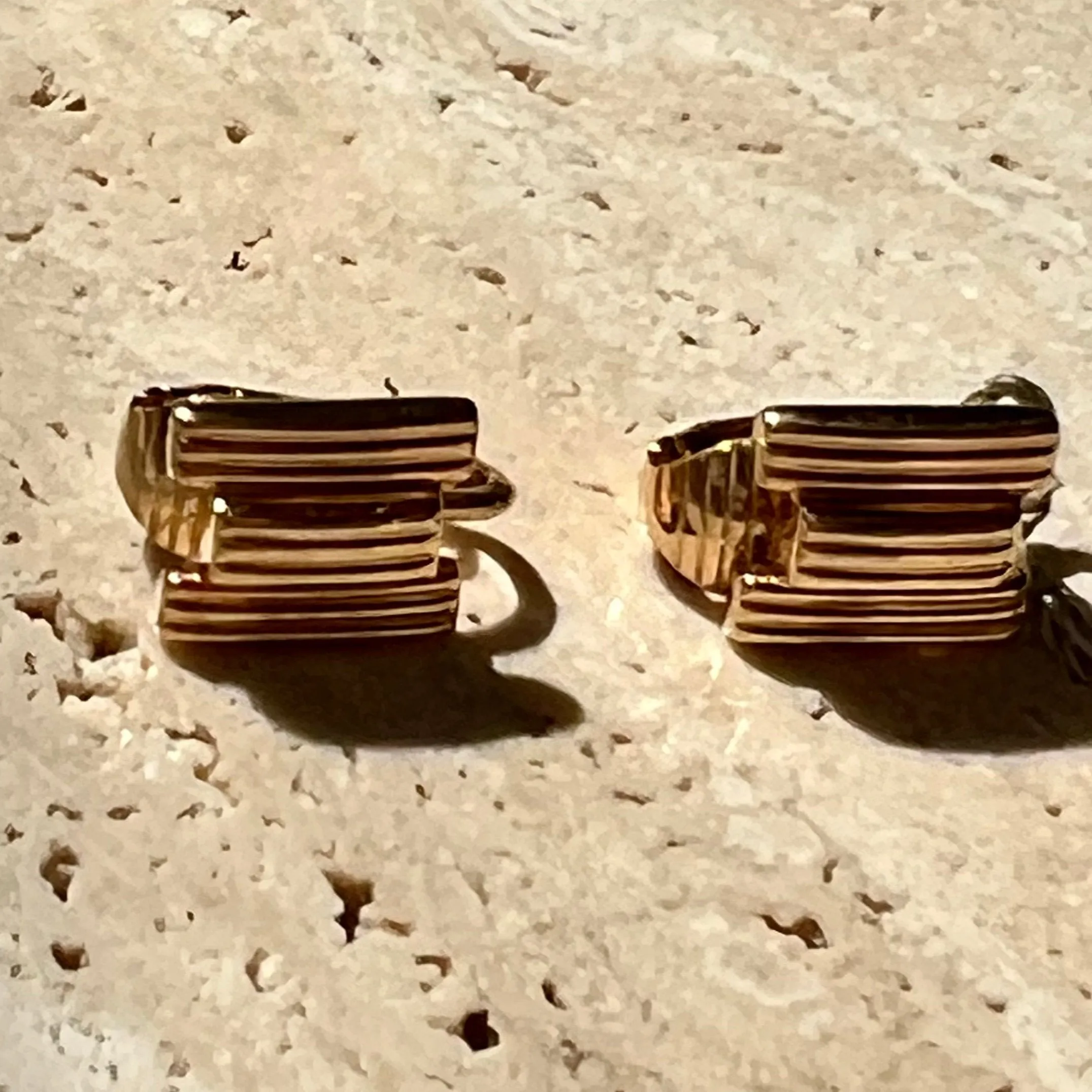 Dior Vintage Linear Stud Earrings