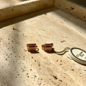 Dior Vintage Linear Stud Earrings