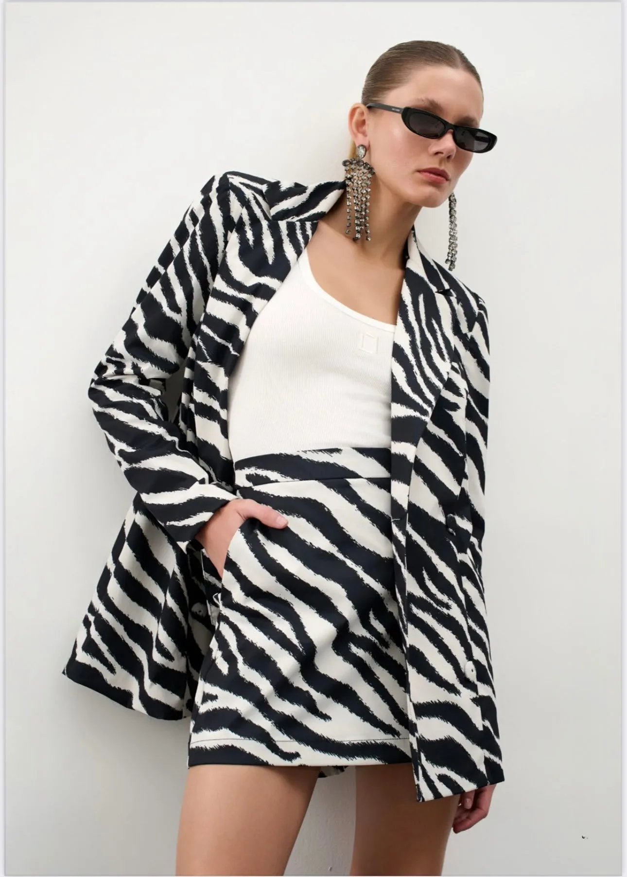 Lore - Jungle Print Maxi Blazer