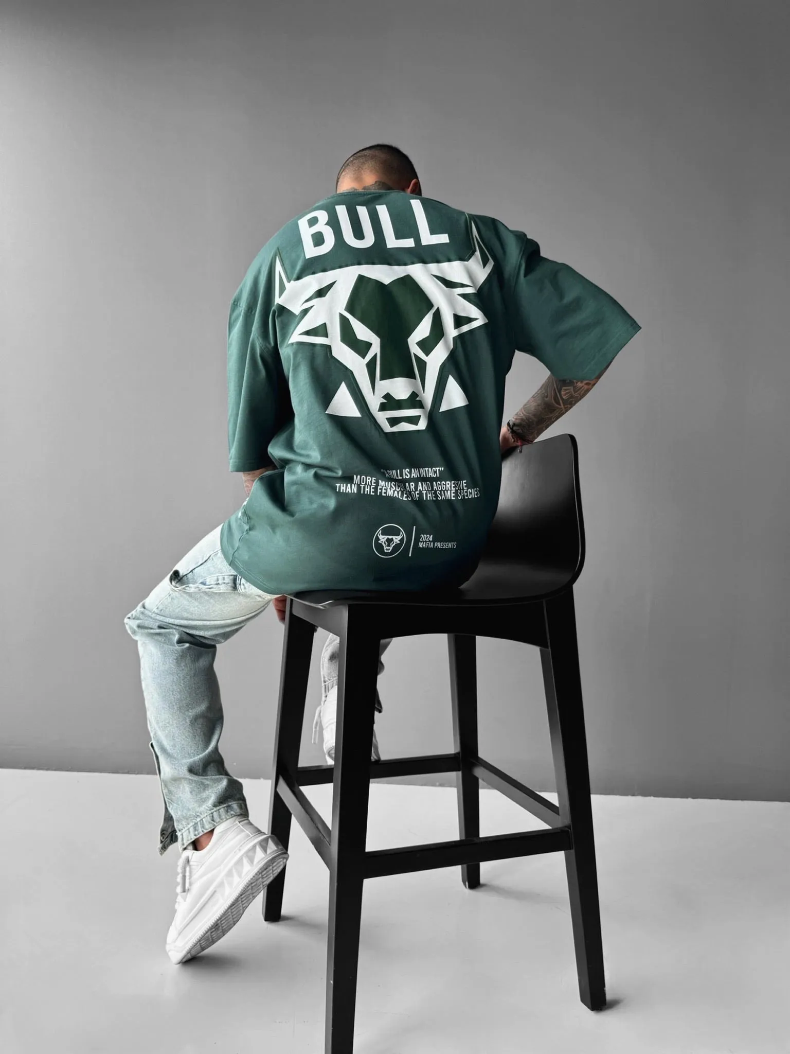 Oversize Bull T-shirt - Petrol