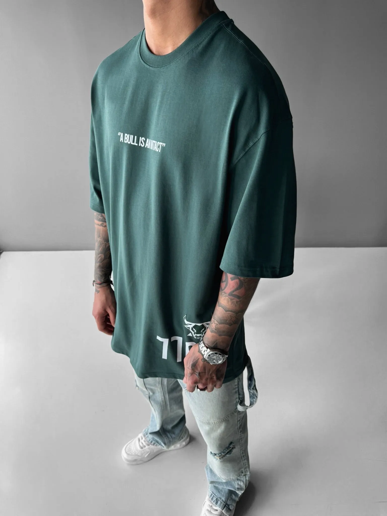 Oversize Bull T-shirt - Petrol