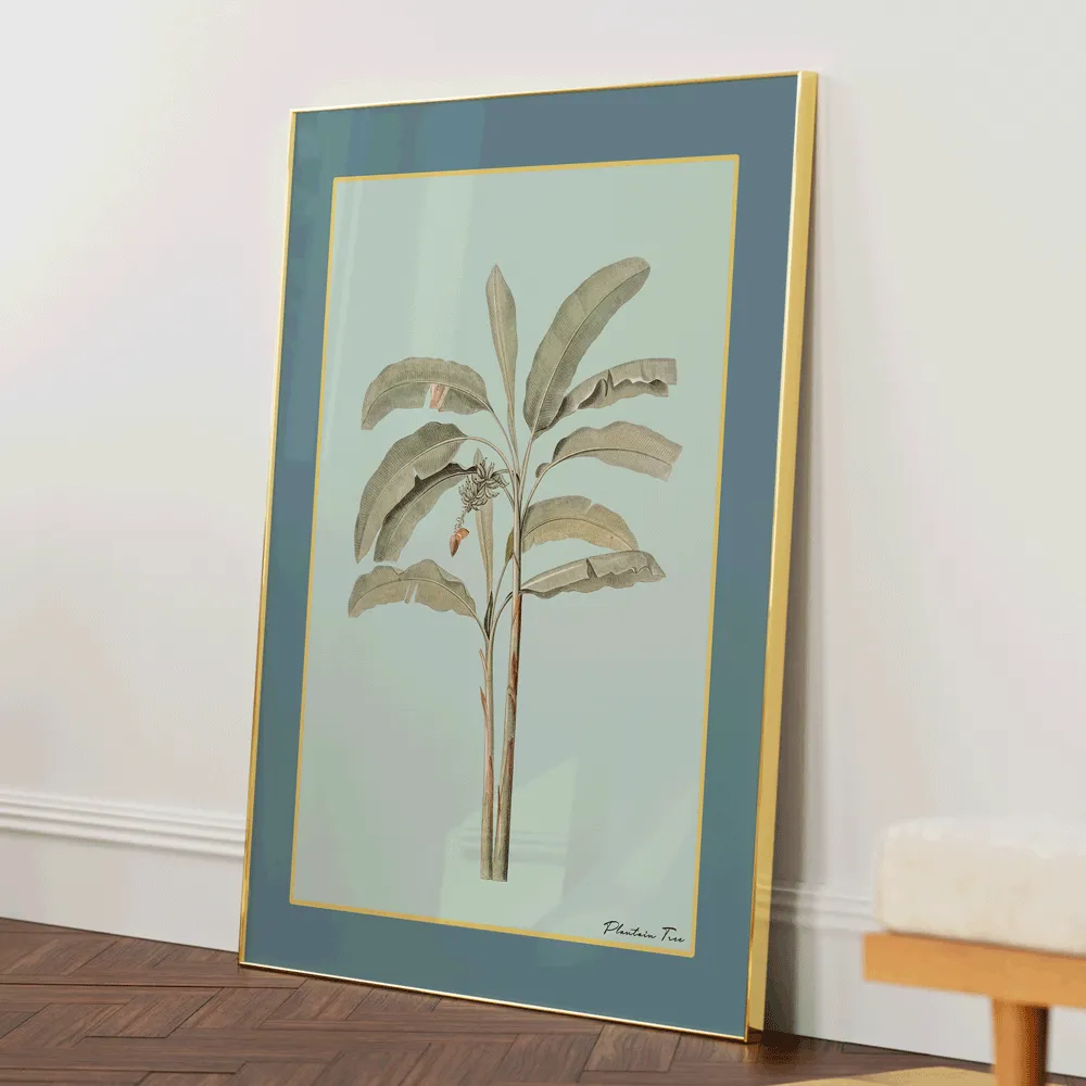 Plantain Tree I - Teal