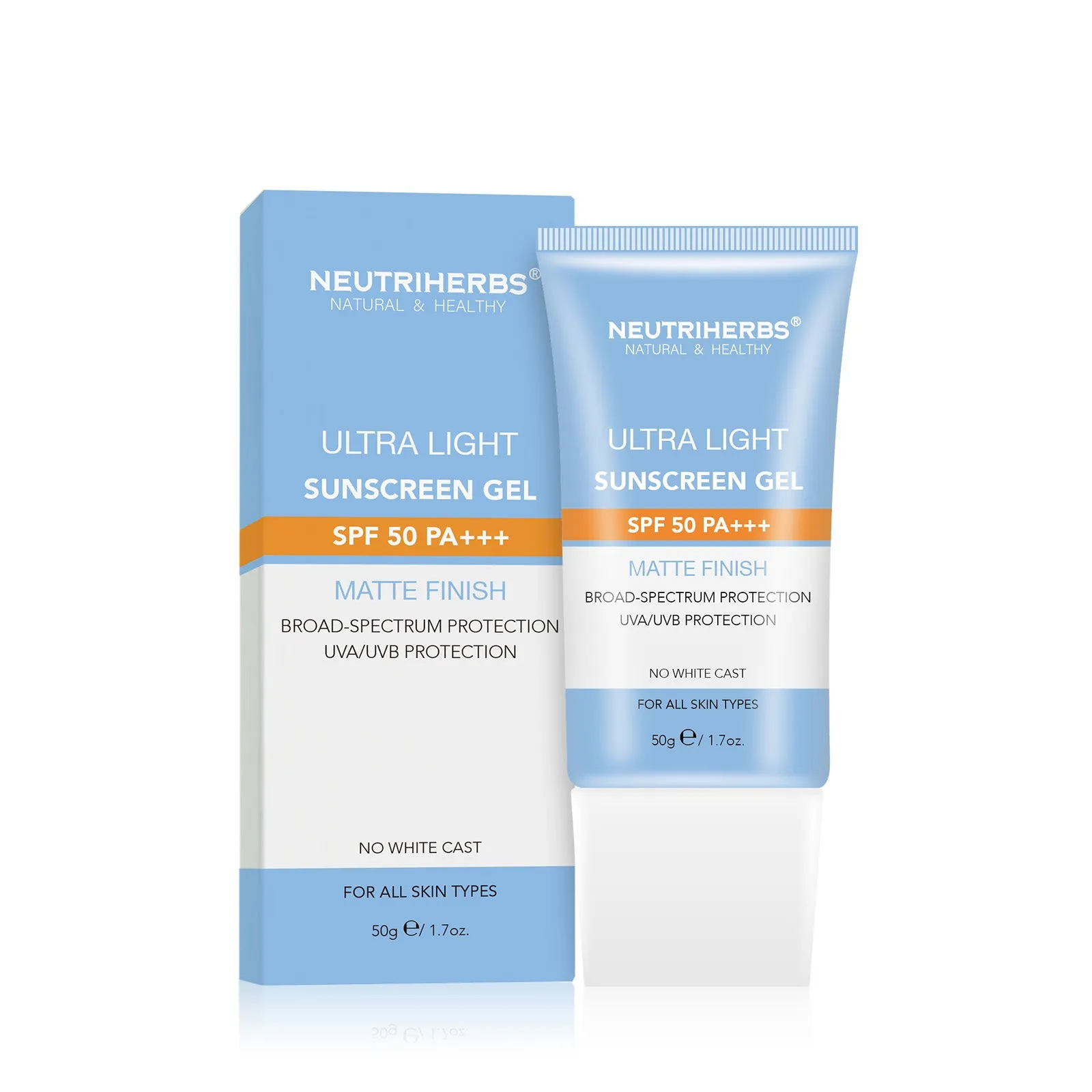 Private Label & Wholesale Ultra Light Sunscreen Gel SPF 50 PA   