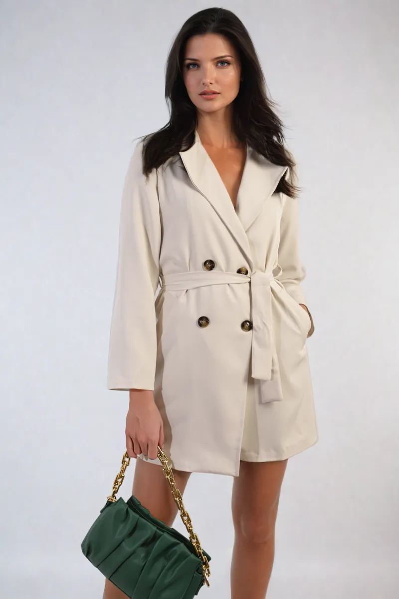 Tie Waist Blazer Dress