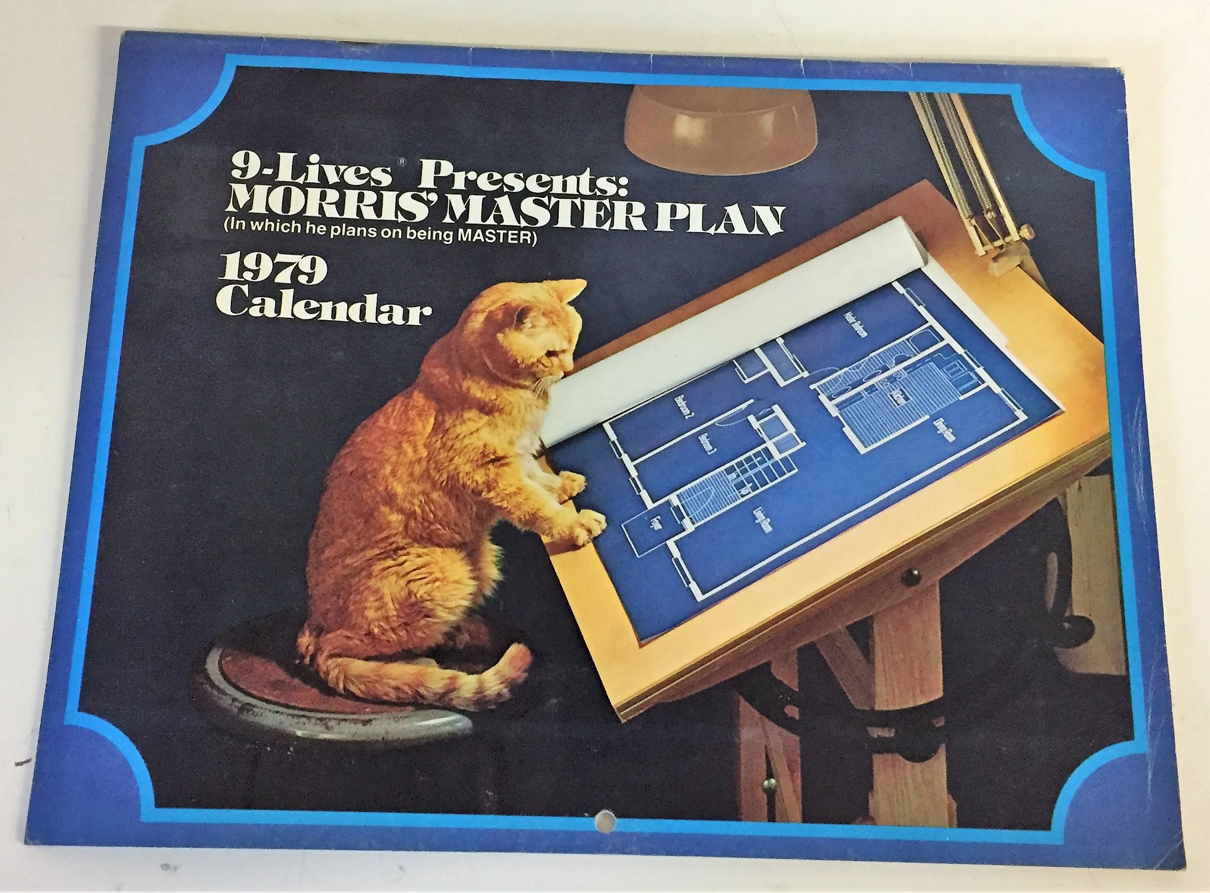 Vintage 1979 9-Lives Presents MORRIS'S MASTER PLAN Calendar NOS