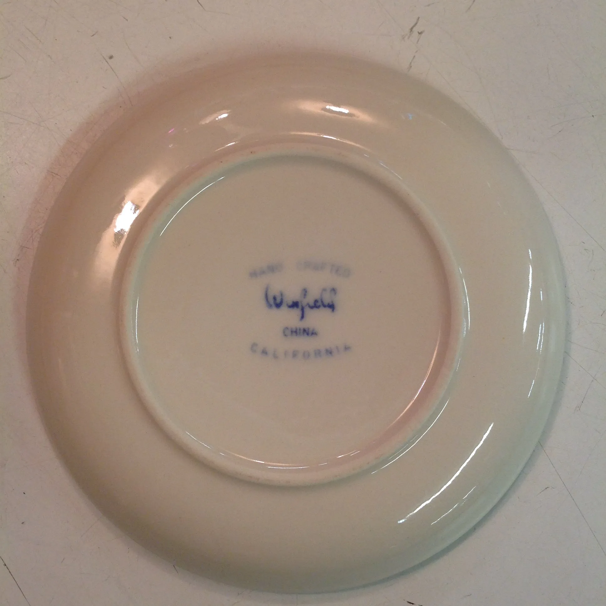 Vintage Handcrafted Winfield China Bird of Paradise Patterned Bread Plate