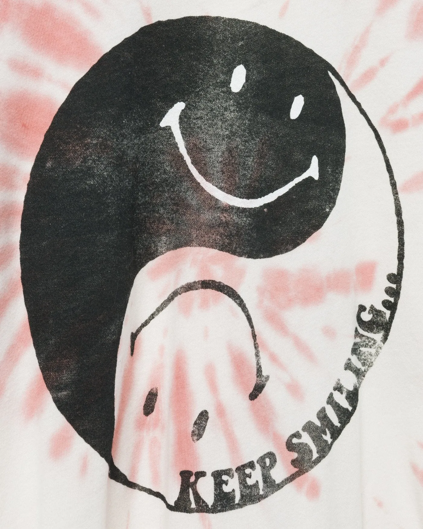Women's Smiley Yin Yang Vintage Tee